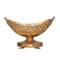 Bronze Polystone Traditional Decorative Bowl, 11" x 18" x 8"